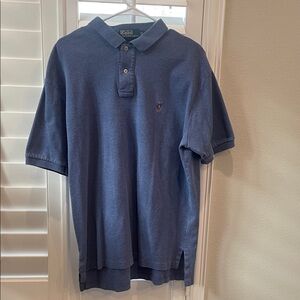 Polo by Ralph Lauren Washed Indigo Short-Sleeve Polo